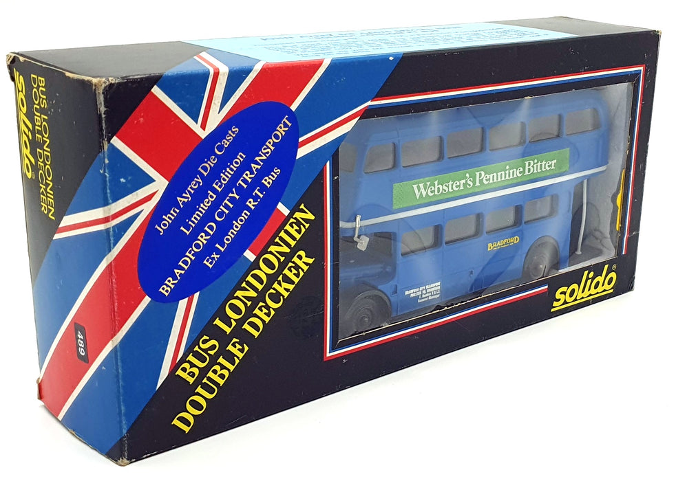 Solido 1/50 Scale Diecast 489 - Routemaster Double Decker RT Bus - Webster's