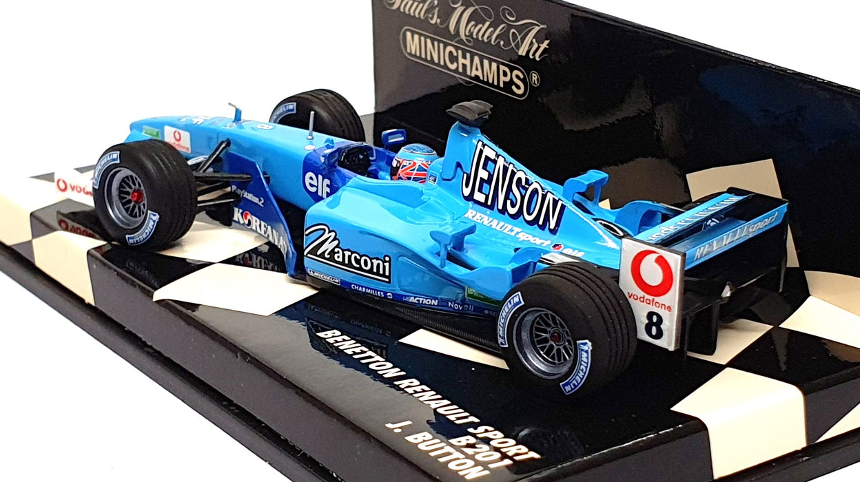 Minichamps 1/43 Scale 400 010008 - F1 Benetton Renault Sport B201 J. Button