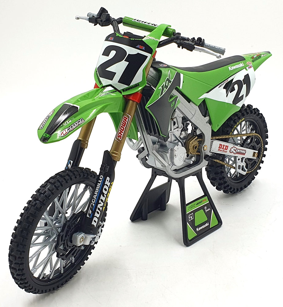 NewRay 1/6 Scale 49733 - Kawasaki KX 450 SR Motorbike #21 Jason Anderson