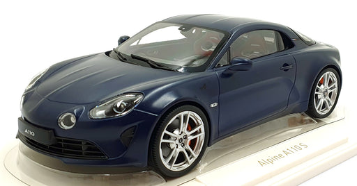Norev 1/18 Scale Diecast 185444 - 2025 Alpine A110S - Mat. Storm Blue