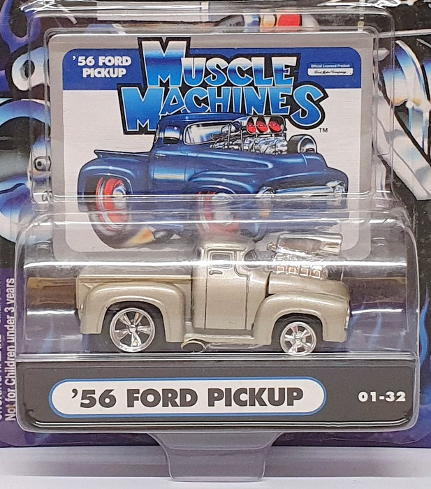 Muscle Machines 1/64 Scale 71151 01-32 - 1956 Ford Pick-Up Truck - Grey
