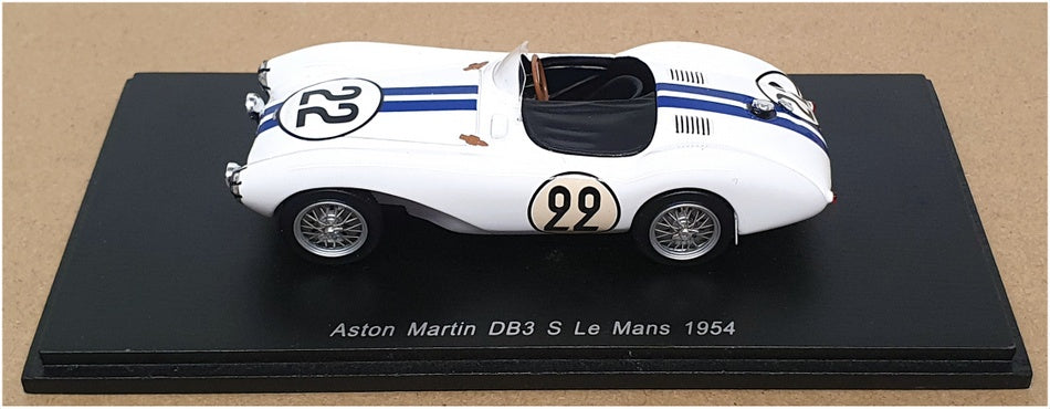 Spark 1/43 Scale S2437 - Aston Martin DB3 S Le Mans 1954 #22 Shelby/Frere