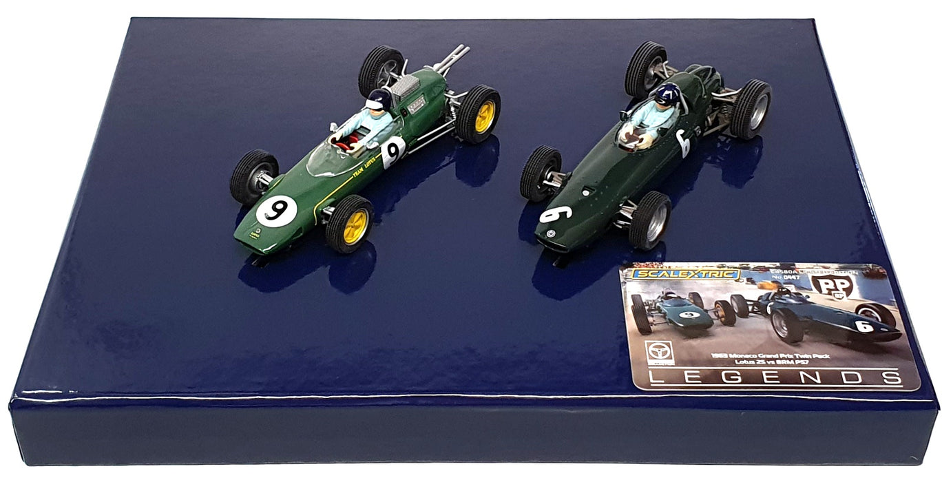 Scalextric 1/32 Scale C4580A - 1963 F1 Monaco GP Twin Pack Lotus 25 v BRM P57
