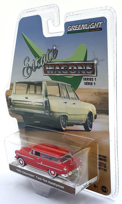 Greenlight 1/64 Scale 29910 - 1955 Chevrolet Two-Ten Handyman - Red
