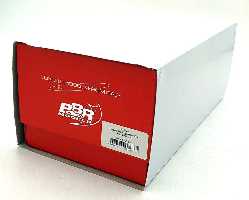 BBR 1/18 Scale P18226 - Ferrari 499P Hypercar 2022 Le Mans #50 Launch