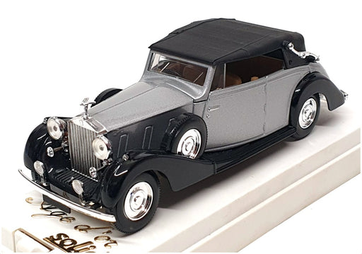 Solido 1/43 Scale Diecast 4077 - Rolls Royce Cabriolet - Silver/Black