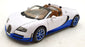 Rastar 1/18 Scale Diecast 43900 Bugatti Veyron 16.4 Gran Sport White/Blue