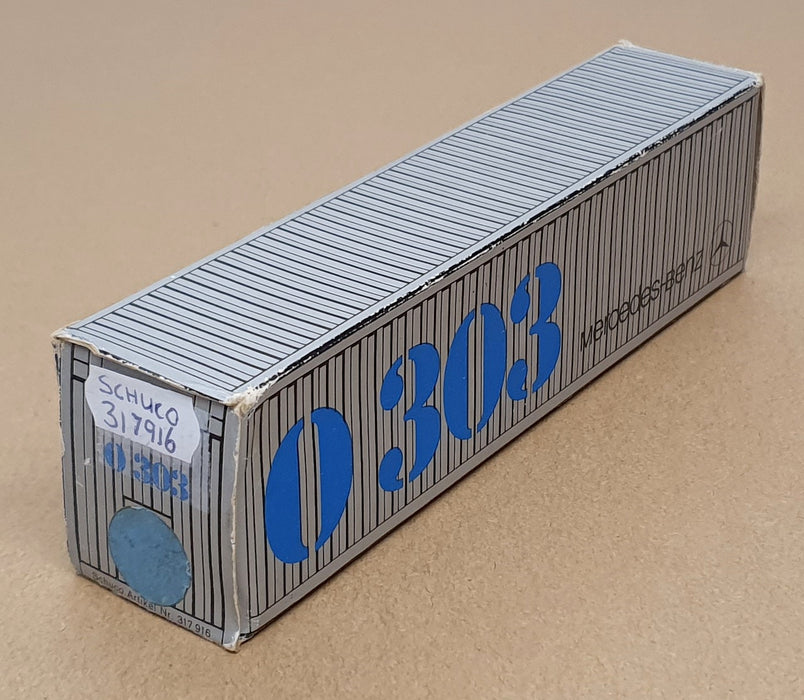 Schuco 1/66 Scale 317916 - Mercedes Benz Omnibus 0 303 - Blue/White