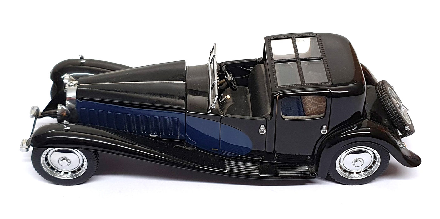 Franklin Mint 1/24 Scale 150326F - 1930 Bugatti Royale Coupe - Black/Blue