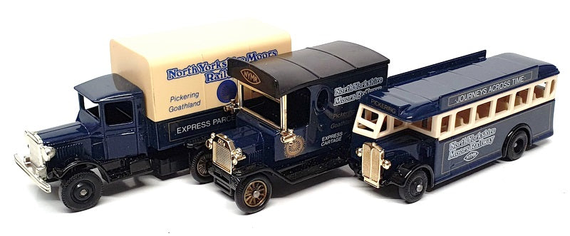 Lledo Diecast L3P01 - North Yorkshire Moors Railway 3 Piece Set