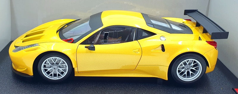 Hot Wheels 1/18 Scale Diecast BCJ78 - Ferrari 458 Italia GT2 - Yellow