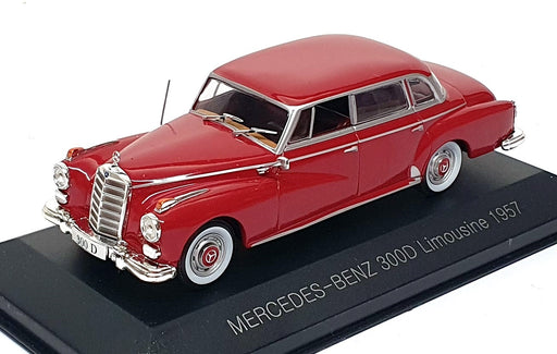Whitebox 1/43 Scale 147358 - 1957 Mercedes Benz 300D Limousine - Red