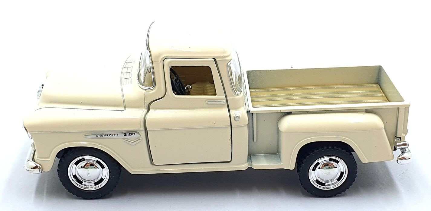 Kinsmart 1/32 Scale Pull Back & Go TY0237 1955 Chevrolet Stepside Pick Up Cream