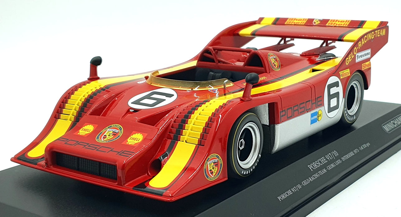 Minichamps 1/18 Scale Diecast 153 736506 Porsche 917/10 Gelo #6 Interserie 1973