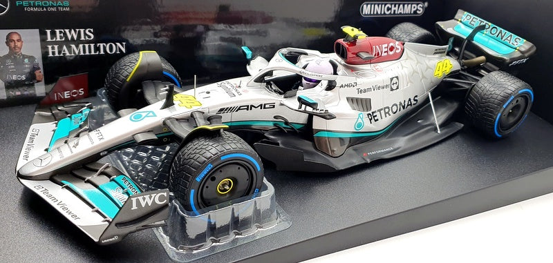 Minichamps 1/18 Scale 110 220744 F1 Mercedes AMG W13 E 2022 Monaco Hamilton #44