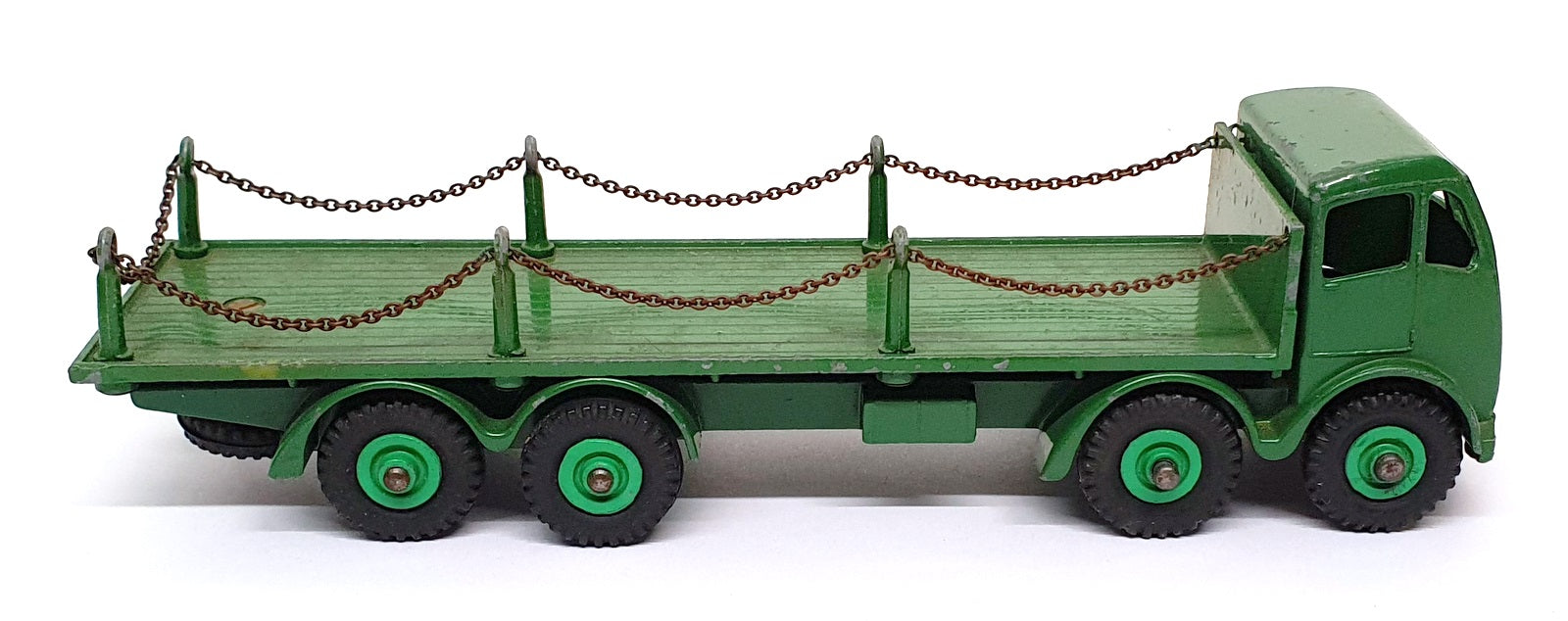 Dinky Toys Original Diecast 905 - Foden Flat Truck With Chains - Green