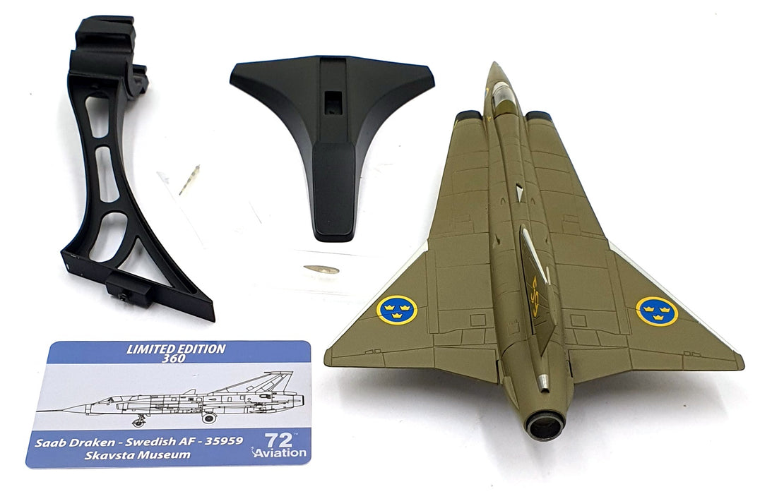 Aviation 72 1/72 Scale AV72-41-011 Saab Draken Swedish 35959 Skavsta Museum