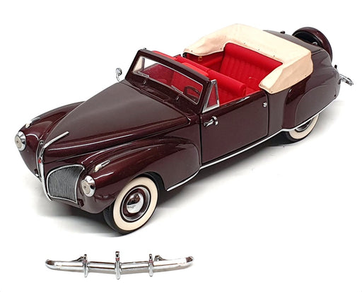 Franklin Mint 1/24 Scale 1941 Lincoln Continental -precision Model Replica-not a Toy!-ex Shape in Original Box-missing 1 Mirror and Hood Orn