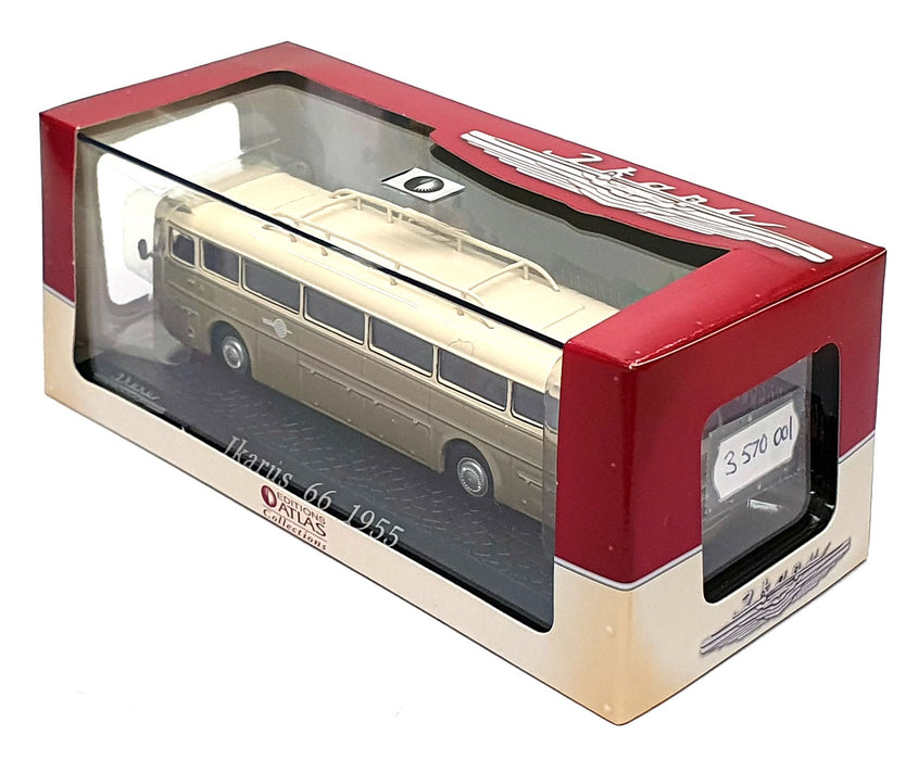 Atlas Editions 1/72 Scale 3 570 002 - 1955 Ikarus 66 Bus Coach - Cream/Green