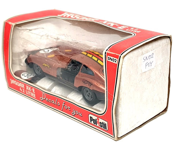 Polistil 1/25 Scale SN02 - Jaguar XK-E 4.2 Litre #352 Race Car - Copper