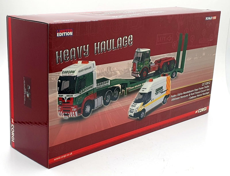 Corgi 1/50 Scale CC13912 - Foden Nooteboom Trailer Venturer & Ford Van - Cadzow