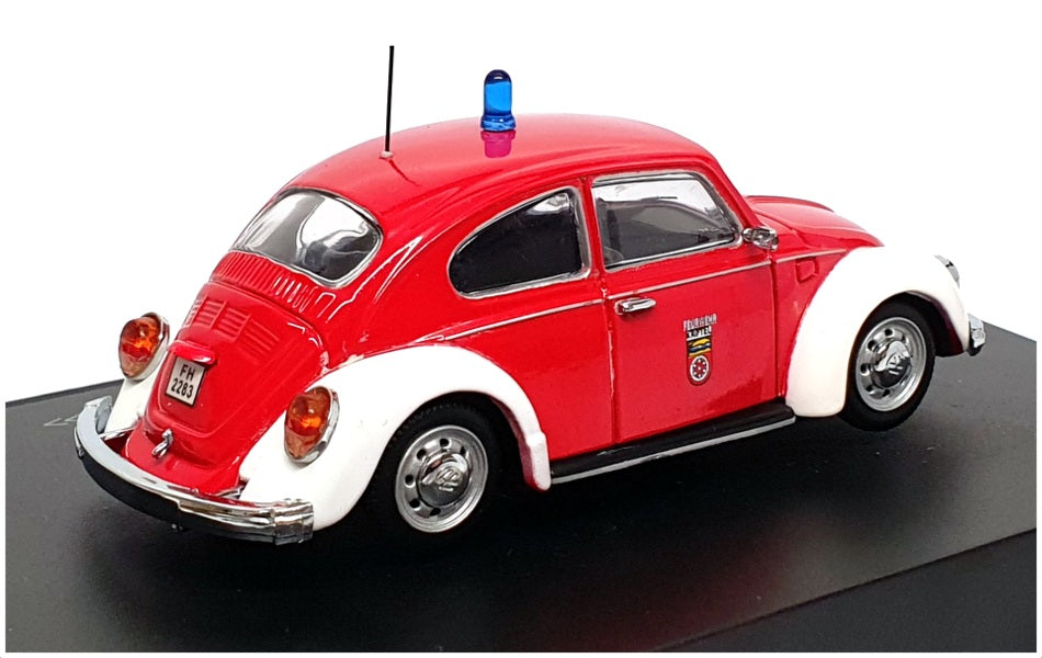 Eagles Race 1/43 Scale 1109 - VW Beetle 1303 Fire Brigade Feurwehr - Red/White