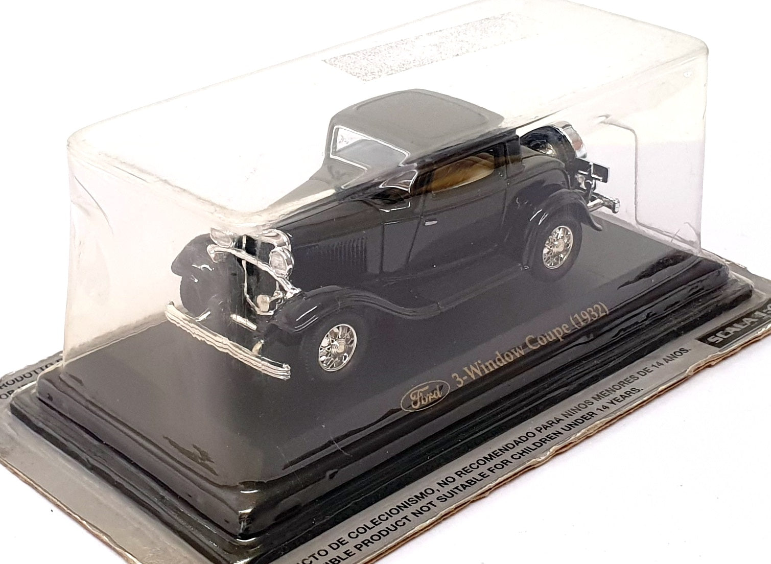 Altaya 1/43 Scale Diecast 3WC1932 - 1932 Ford 3-Window Coupe - Black