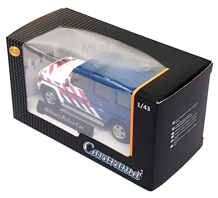 Cararama 1/43 Scale 4-53341 - Mercedes Benz Military Police Car - Blue/White/Red