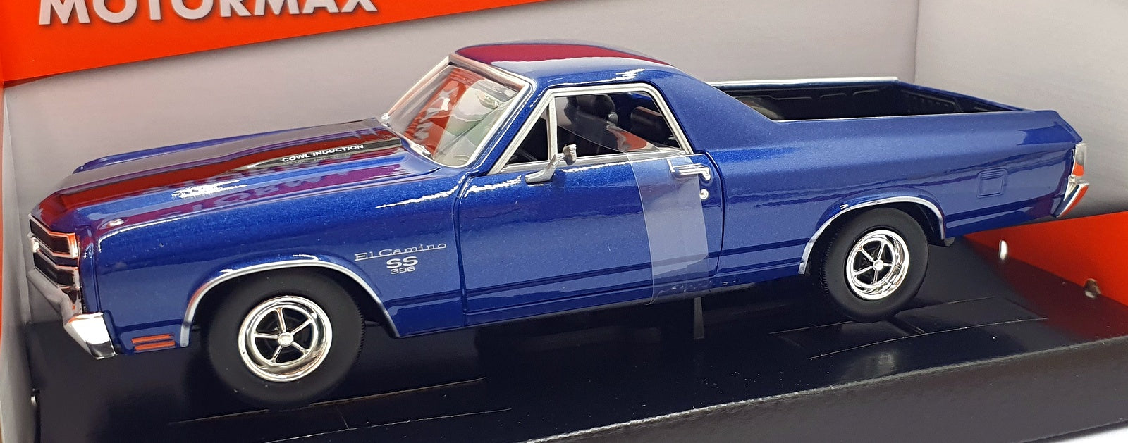Motor Max 1/24 Scale 79347 - 1970 Chevrolet El Camino SS 396 - Blue