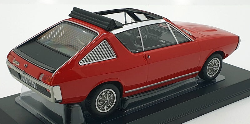 Norev 1/18 Scale Diecast 185371 - 1975 Renault 17 Gordini Decouvrable - Red