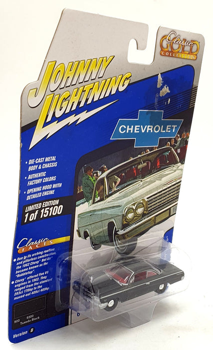 Johnny Lightning 1/64 Scale JLCG027 - 1962 Chevrolet Bel Air - Tuxedo Black