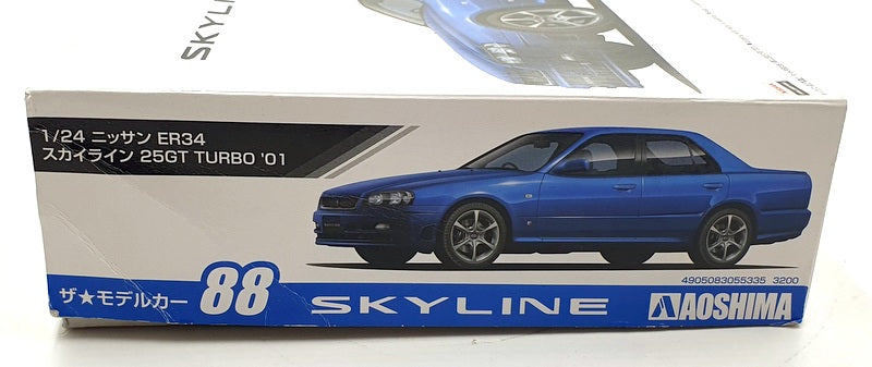 Aoshima 1/24 Scale Kit 55335 - Nissan Skyline ER34 25GT Turbo 2001