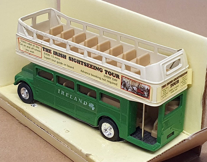 Kiddiefun 12cm Long Diecast 00938 - AEC Irish Sightseeing Bus - Green/White