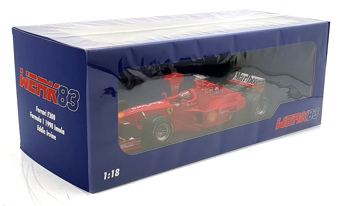 Werk83 1/18 Scale Diecast  W18033003 - Ferrari F300 F1 Imola 1998 - Eddie Irvine
