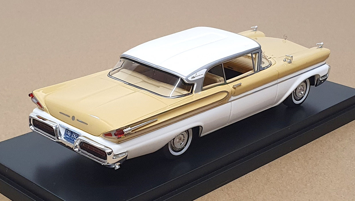 Goldvarg 1/43 Scale GC-090B - 1958 Mercury Park Lane - Mayfair Yellow/White