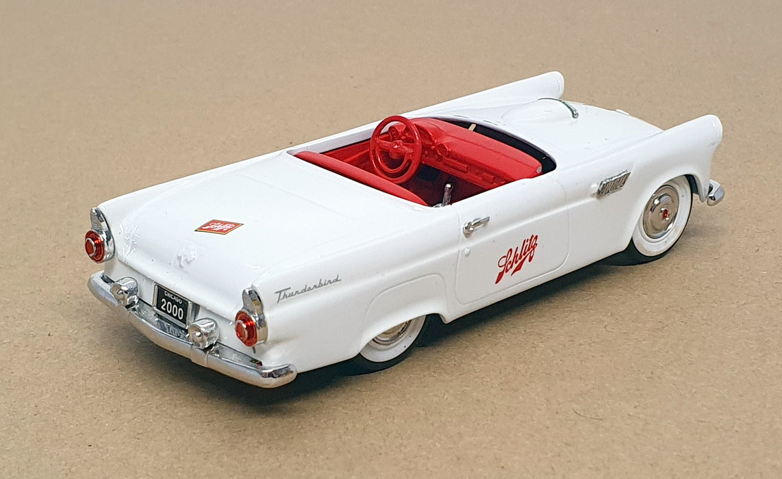 Durham Classics 1/43 Scale DC-33 - 1955 Ford Thunderbird Schlitz - White
