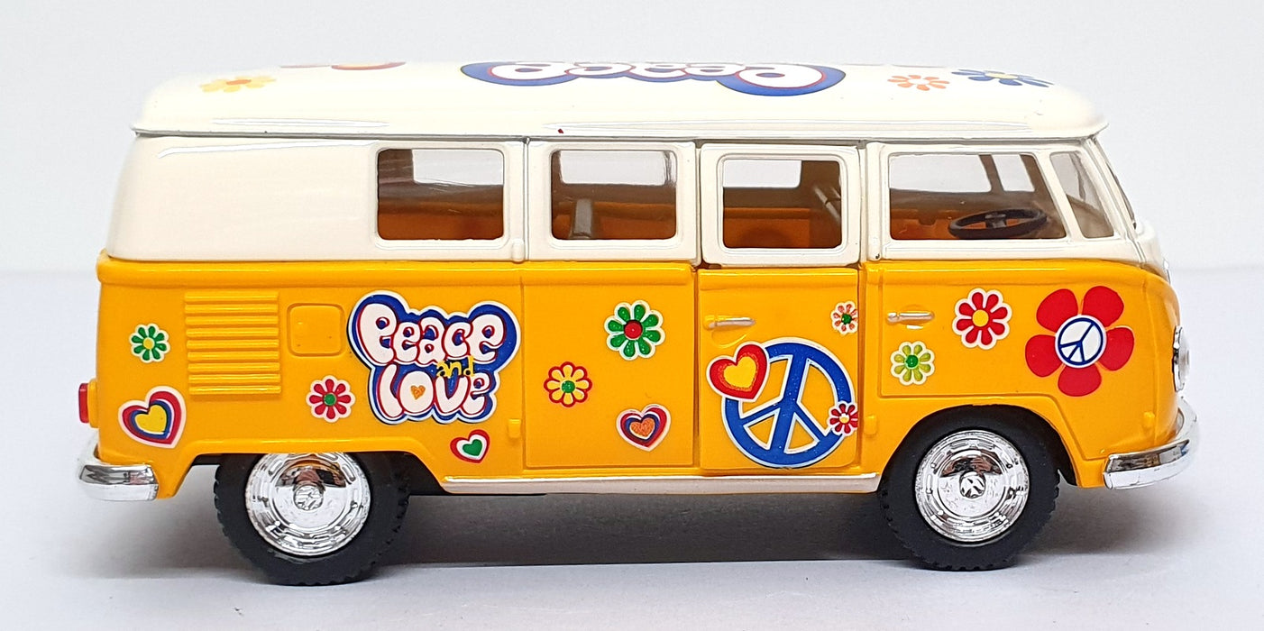 Kinsmart 1/32 Scale Pull Back & Go TY4226 - 1962 Volkswagen Classical Bus Yellow