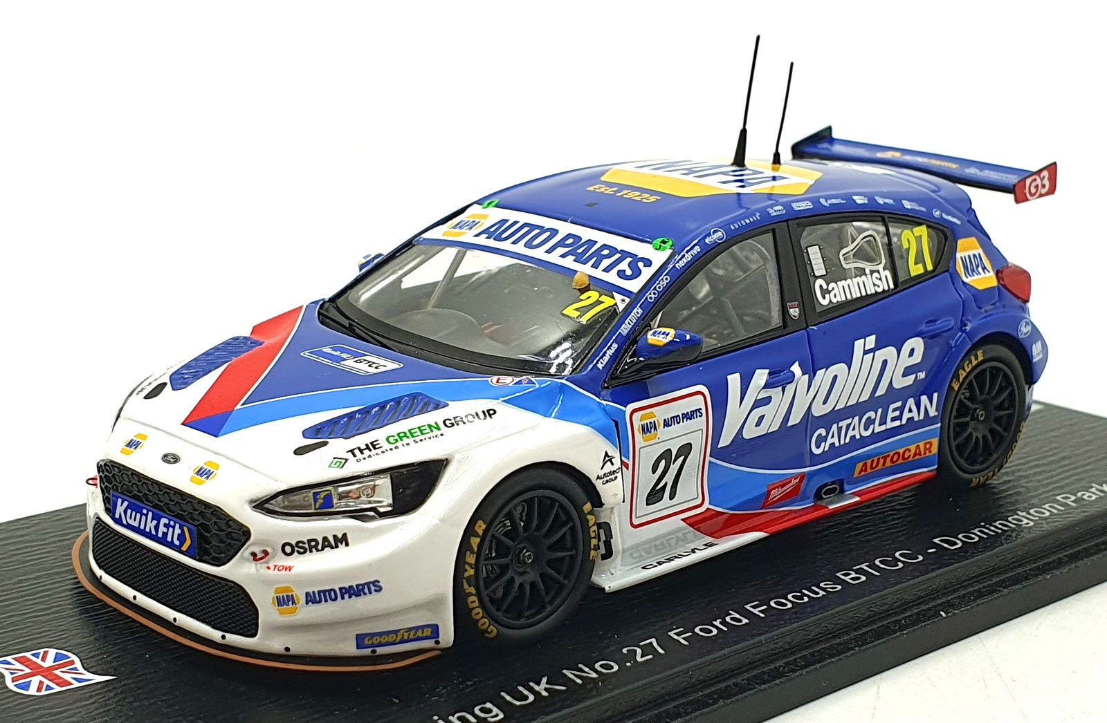 Spark 1/43 Scale UK031 - Ford Focus BTCC #27 Donnington Park GP 2025