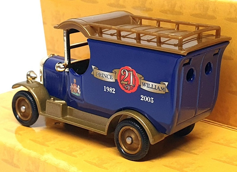 Oxford Appx 8cm Long DG050053 Morris Bull Nose Van Prince William 21st Blue/Gold