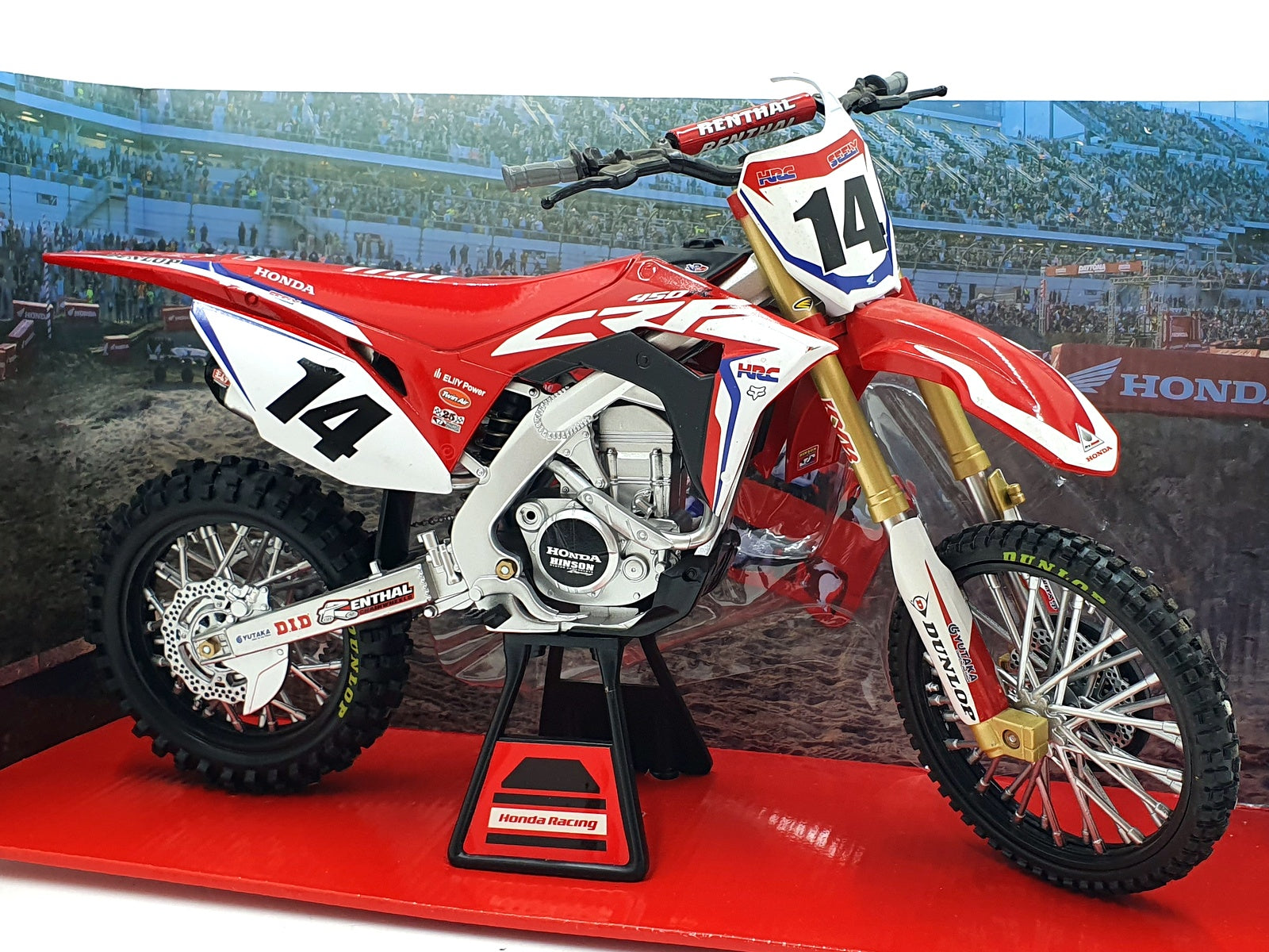 NewRay 1/6 Scale 49603 - Honda HRC Motorbike #14 Cole Seely