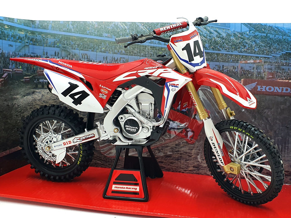 NewRay 1/6 Scale 49603 - Honda HRC Motorbike #14 Cole Seely