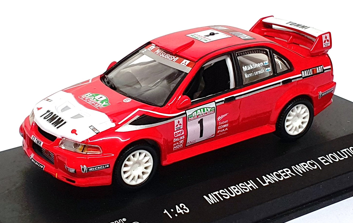 High Speed 1/43 Scale HF9214S - Mitsubishi Lancer Evo #1 New Zealand Rally 1999
