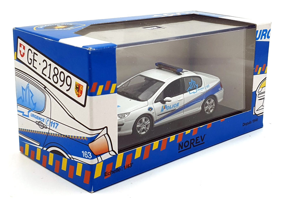 Norev 1/43 Scale 474741 - Peugeot 407 Police de Geneve - White