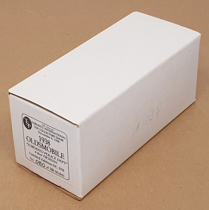 Durham Classics 1/43 Scale DC-27B - 1938 Oldsmobile F38 Toronto PD - Black