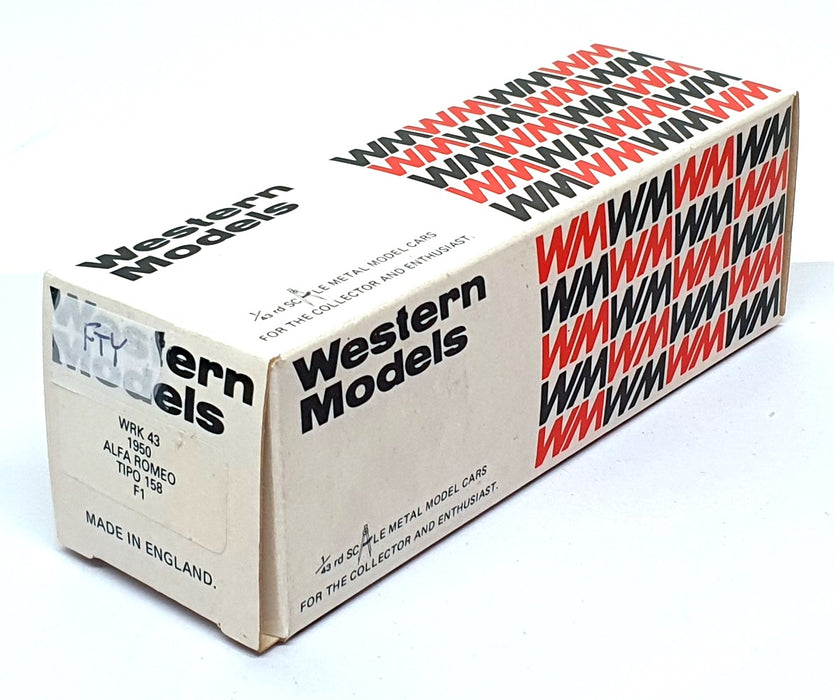 Western 1/43 Scale WRK43 - F1 1950 Alfa Romeo Tipo 158 #1 - Red