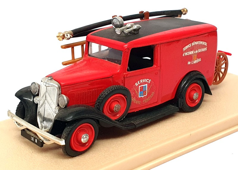 Eligor 1/43 Scale 1028 - 1934 Citroen 500Kgs Sapeurs Pompiers Fire Van - Red