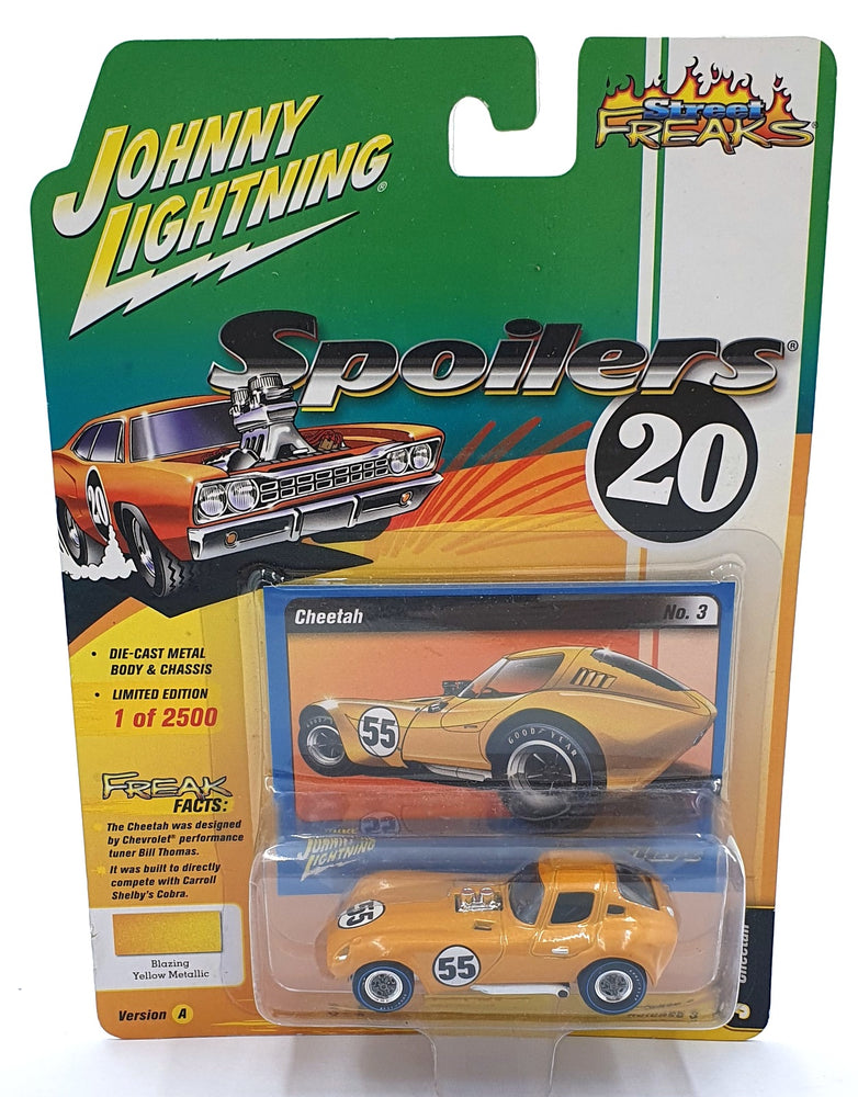 Johnny Lightning 1/64 Scale JLSF017 - Spoilers 20 Cheetah #55 - Orange