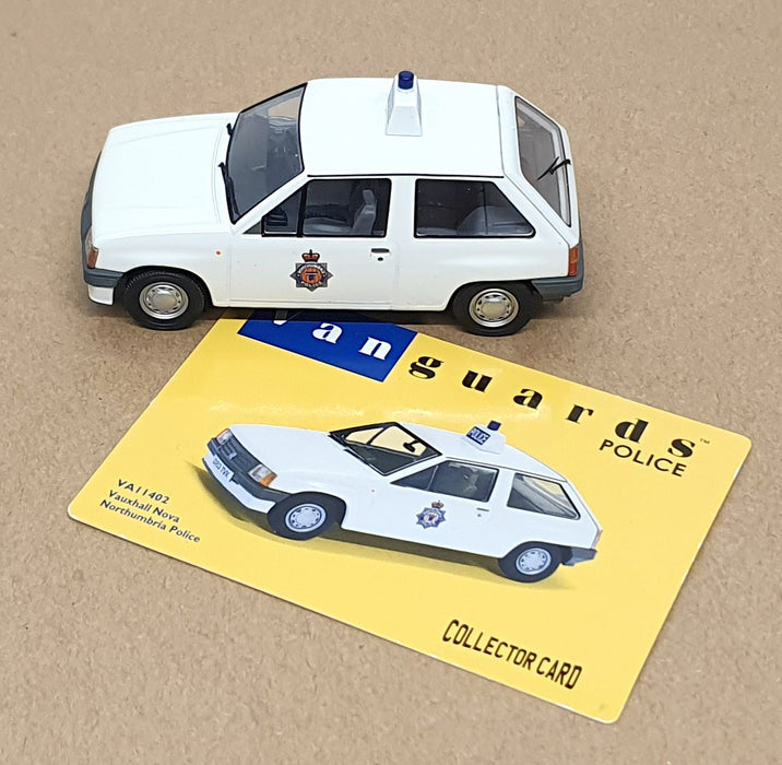 Vanguards 1/43 Scale VA11402 - Vauxhall Nova Northumbria Police - White