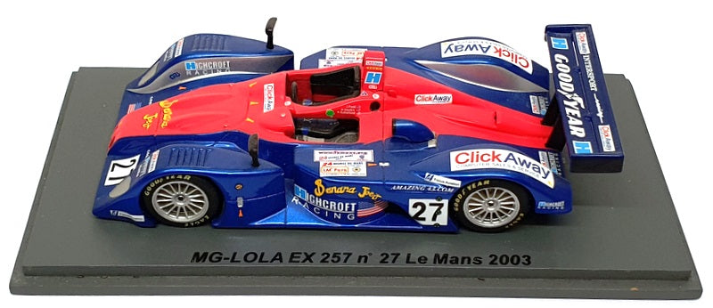 Spark 1/43 Scale SCMG10 - MG Lola EX257 #27 Le Mans 2003 - Blue/Red
