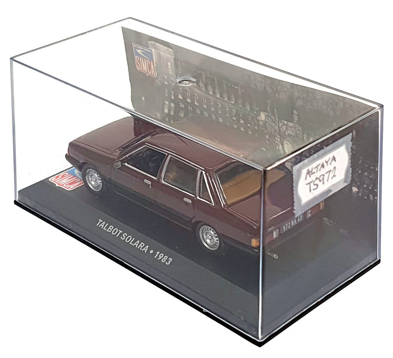 Altaya 1/43 Scale Diecast TS972 - 1983 Talbot Solara - Maroon